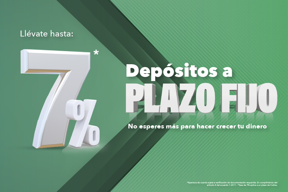 Depósitos a plazo fijo en Banco Azteca 
					Panamá